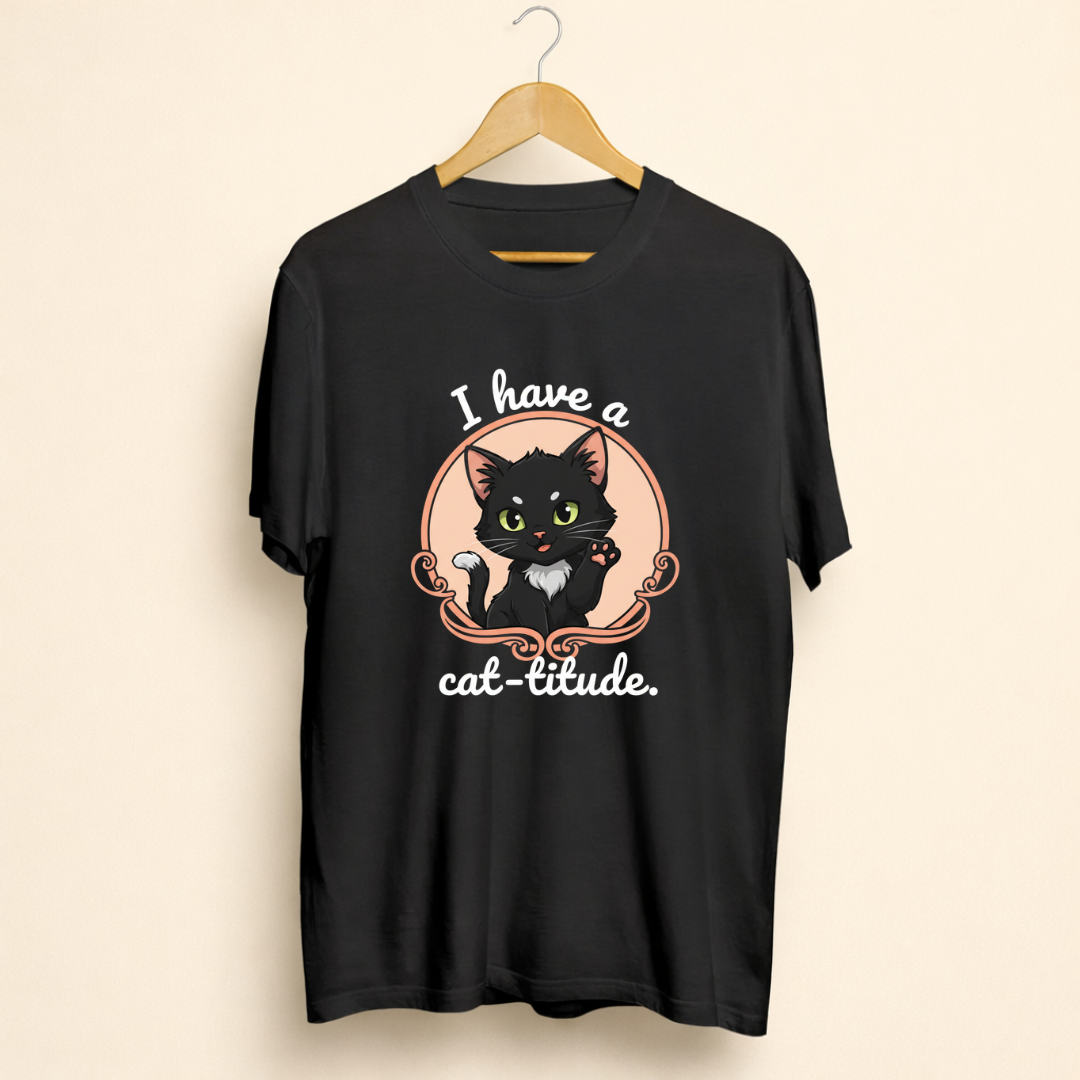 Cat-titude – Unisex Cat Lover T-Shirt