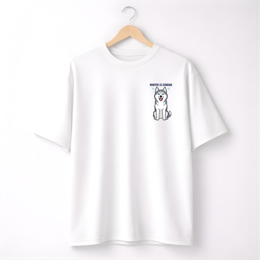 Winter is Coming Oversized Dog T Shirts