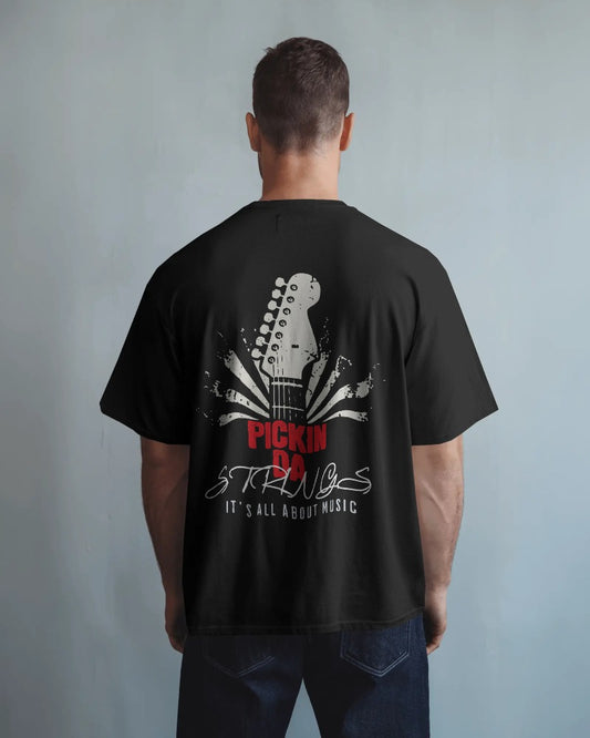 Pickin Da Strings Unisex Oversized T-Shirt