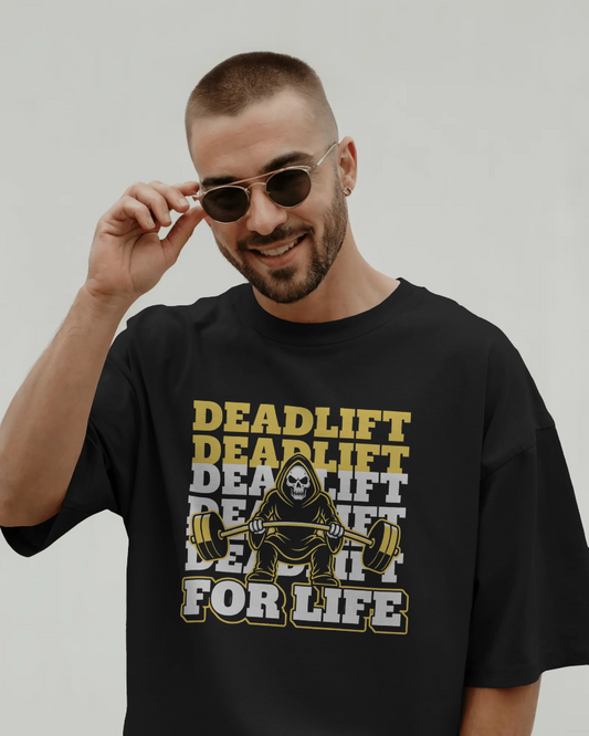 DeadLift: Premium Oversized  Drop Shoulders T-Shirt